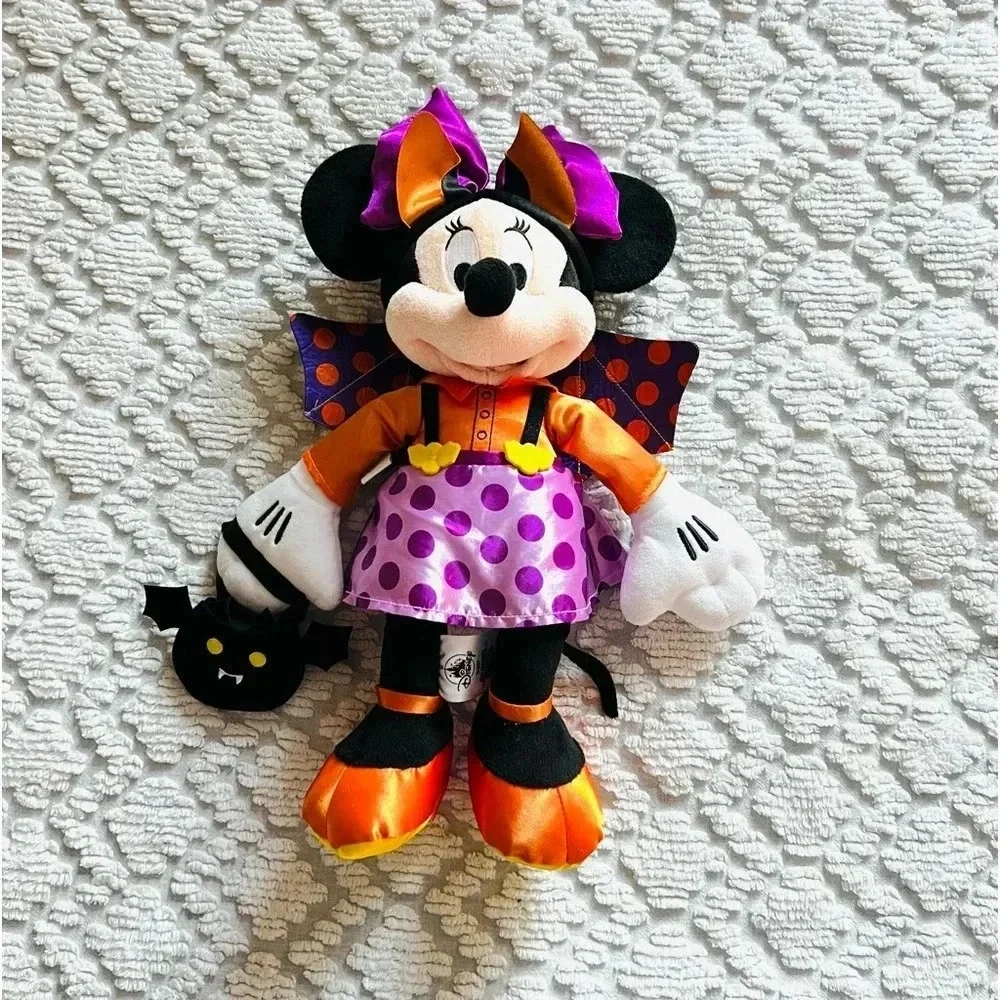 Disney Original Minnie Mouse Halloween Outfit Stuffed Animal Plush 15 inches